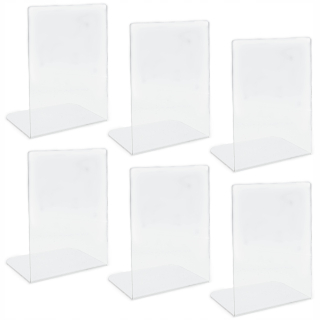 Knihová zarážka - 6x Stojan na knihy Transparent A5 3mm