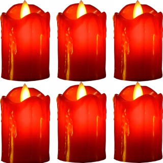 LED sviečka Neparfumovaná LED sviečka 6 ks.