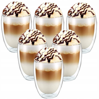 Nela-Styl poháre na kávu a čaj 350 ml 6 ks.