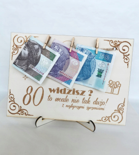 Gadget - RÁMOVÝ DARČEK NARODENINY 80 NIE JE TAK VEĽA