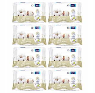 Toaletný papier - 8x Bella WC Hydratačný papier 60 ks.