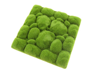 9x rohož machom kamene machom 30cm polystyrén mach