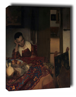 Slúčka spia - maľba plátna 70x100 cm