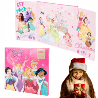 Adventný kalendár Disney Princess s kozmetikou