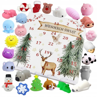 Kinder adventný kalendár CHILDREN 24 GNIOTKI SQUISHY SQU