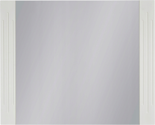 Zrkadlo - Antic kúpeľňový nábytok biele zrkadlo Prírodné 82x65