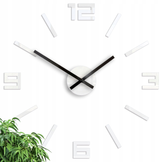 Hodiny - Nástenné hodiny ModernClock, biele, odtiene červenej, 30 cm