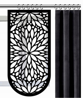 Hotová záclona - Panel Firana ekranowy polyester 50 cm x 120