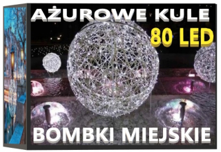 Vonkajšie vianočné osvetlenie - Prelamované ball viedol svetla svetlo blesku