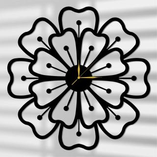 Hodiny - Prelamované Nástenné hodiny Flower 60cm XL! 17 farby!