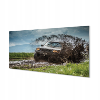 Obrázok na sklenených oblakoch pohoria automatického poľa 140x70 cm