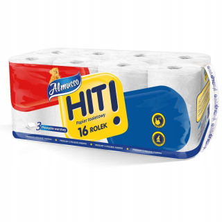 Toaletný papier - Almusso toaletný papier zasiahol 3 vrstvy 16 ks