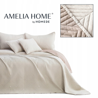 Prikrývka na posteľ - Pluga Ameliahome 270 x 170 cm Beige, hnedé odtiene