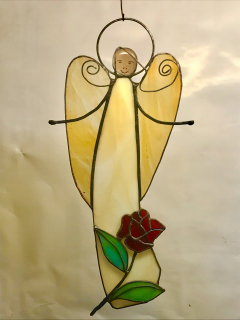 Darčekové sklo anjela Angel Angel Farbin Glass