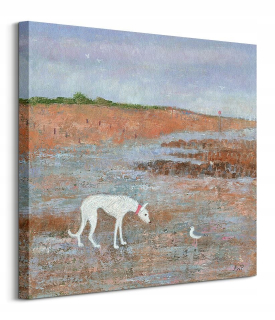 Anna Wilson-Patterson White Dog Picture 60x60 cm
