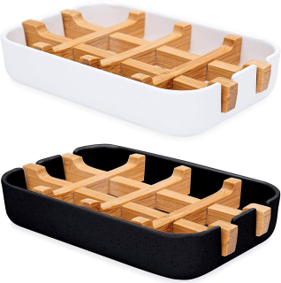 Mydelnička - Anti-Milde Natural Bamboo Soap Dish, ekologické