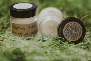 Tradičná sviečka sójová anízová chillout mandala sviečka 1 ks.