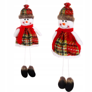 Vianočné ozdoby - Snowman vianočný stromček prívesok 38 cm dekorácie darček