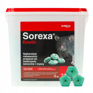 Basf sorexa 5 kg silné kocky potkany jed.