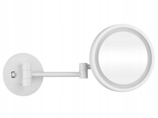 Zrkadlo - Bemeta biela biela LED kúpeľňa zrkadlo o160 mm