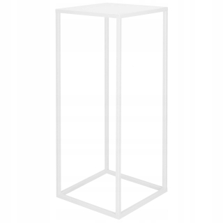 Stojan na kvety - Biela kvetinový stojaci stojan na kvety Loft 60cm