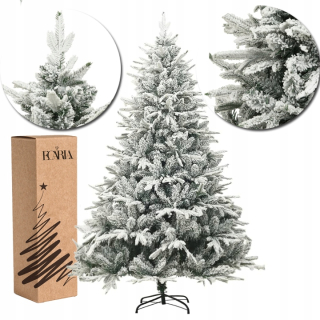 VEĽKÝ UMELÝ PE VIANOČNÝ STROMČEK, SMREK 180 CM, HRUBÁ, ZASNENÁ VLOČKA