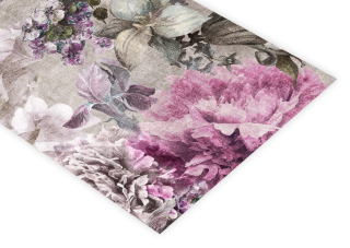 Behun na stol - Beige Tread, hnedé odtiene, odtiene fialovej, ružové odtiene, odtiene šedej, odtiene zelenej, viacseklarované 120 x 40 cm