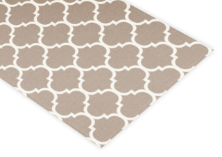 Behun na stol - Beige Tread, biela 140 x 40 cm