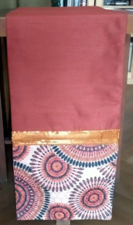 Behun na stol - Dvojitý behúň s výšivkou 34 x 180 cm