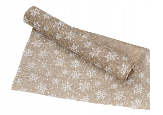 Behun na stol - Beige Tread, striebro, zlato 250 x 36 cm