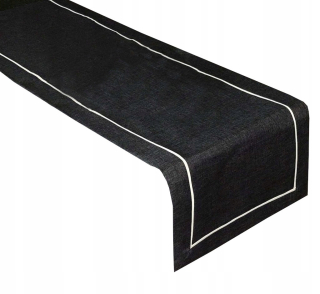 Behun na stol - Behúň na stôl odtiene sivej 120 x 60 cm