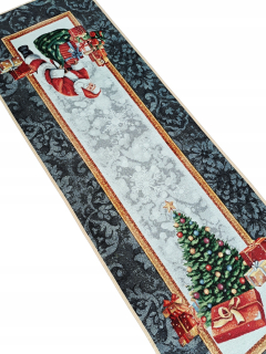 Behun na stol - Odtiene červenej farby, odtiene šedej, odtiene zelenej, viacstoliteľné 140 x 45 cm