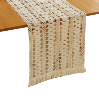 Behun na stol - Krémový behúň 300 x 30 cm