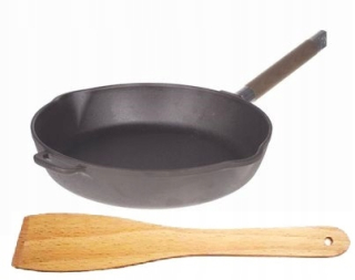 Panvica - Biol liatinová panvica 24 cm pre indukciu ťažkých plynov
