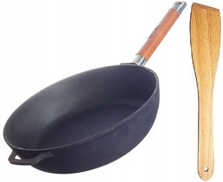 Panvica - Biol Liatina panvica 28 cm hlboký na indukciu