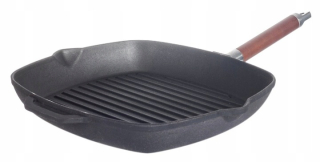 Panvica - Biol liatinový gril panvica 28cm indukce