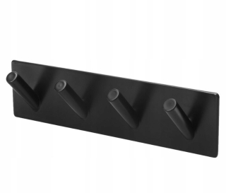 Blk 3m séria lepeného čierneho vešiaka Strip 4SP