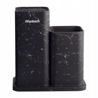 Nožový stojan na frontbach 23 cm čierny plast