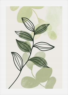 Boho plagát B2 ponecháva modernú prírodu bez rámu 50 x 70 cm