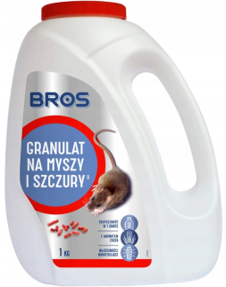 Granule bros jed pre myši a potkany sú účinné