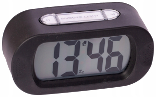 Hodiny - LCD ALARM Xonix RUBBER BLACK LIGHT