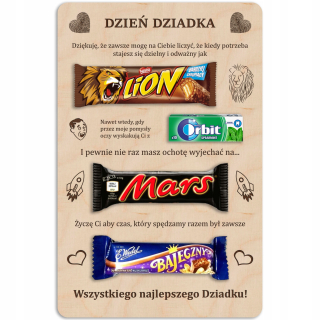 Gadget - SLADKÁ TABUĽKA pre babičku a dedka na Valentína
