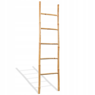 Vešiak - Rebrík uterákov bambusu, 5 úrovní, 150 cm