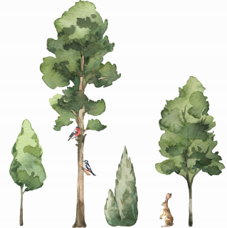 Veľmi veľké nálepky pre stenu xxl stromy, Forest 2