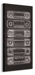 Barry Goodman Old Radio Image Canvas 50x100 cm
