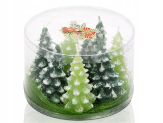 Dekoratívne sviečky parafín vianočný stromček Bartek Candles 1 ks.