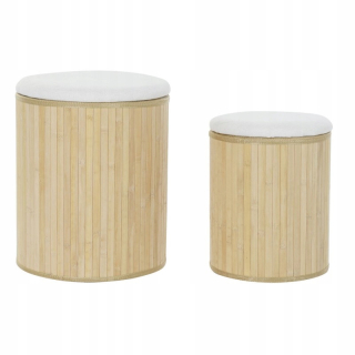 DKD Home Decor Decor Bamboo Basket Set (38 x