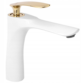 Obežná dráha biele zlato nisko washbasin faucet