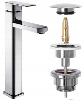 Sink Battery High Cork Chrome Calani