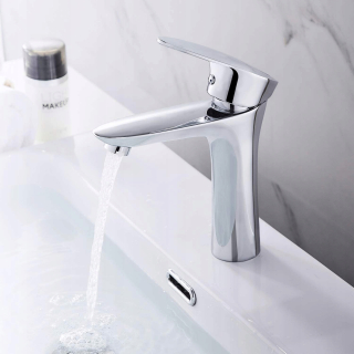 Single -Splant Faucet. Single Chrome
